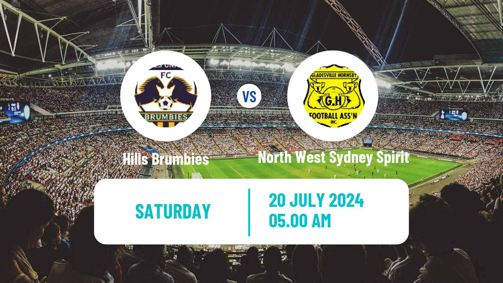 Soccer Australian NPL NSW Hills Brumbies - North West Sydney Spirit