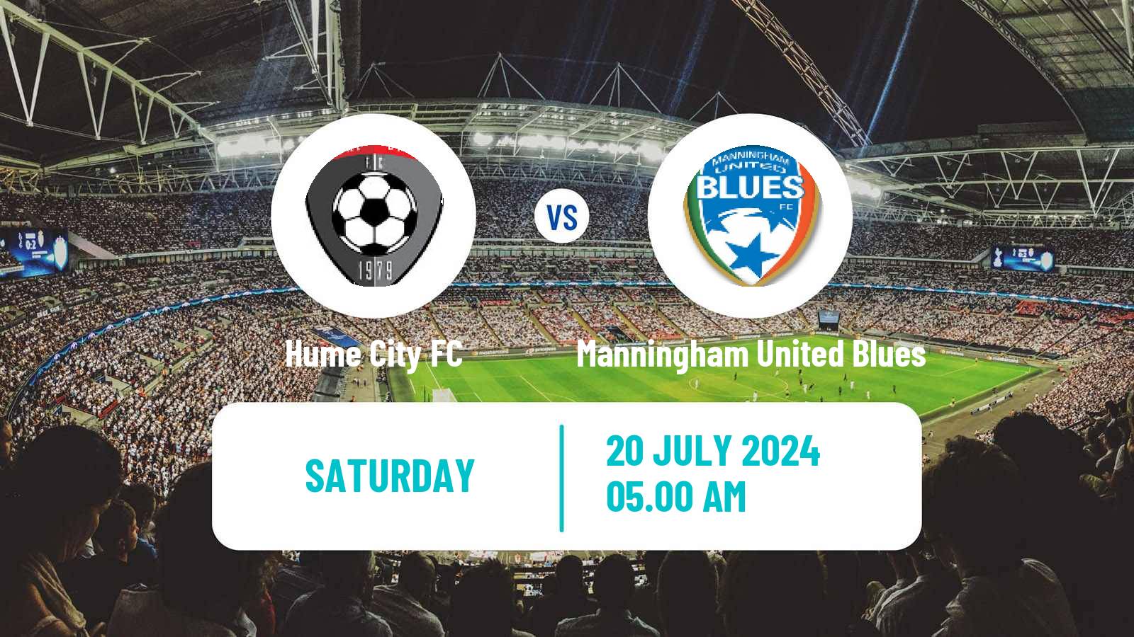 Soccer Australian NPL Victoria Hume City - Manningham United Blues