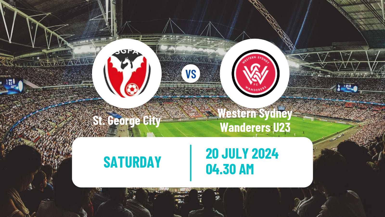 Soccer Australian NPL NSW St. George City - Western Sydney Wanderers U23