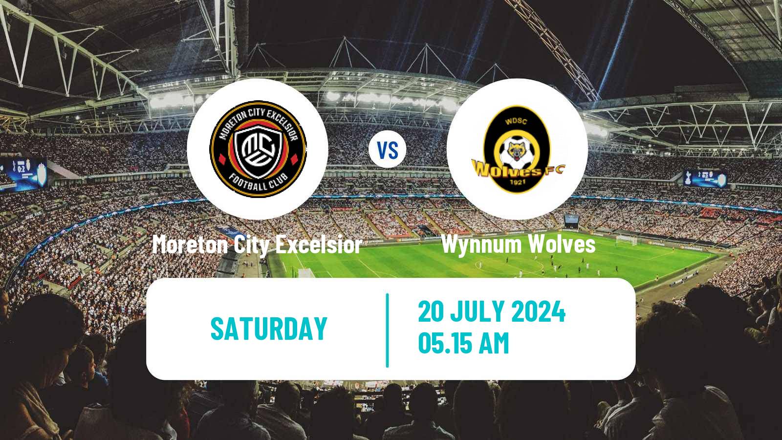 Soccer Australian NPL Queensland Moreton City Excelsior - Wynnum Wolves