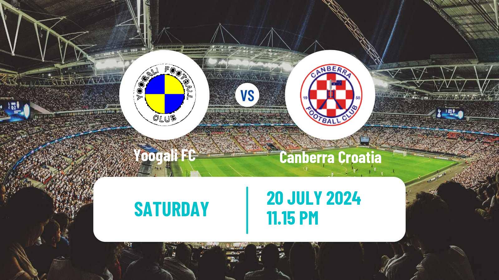 Soccer Australian NPL ACT Yoogali - Canberra Croatia