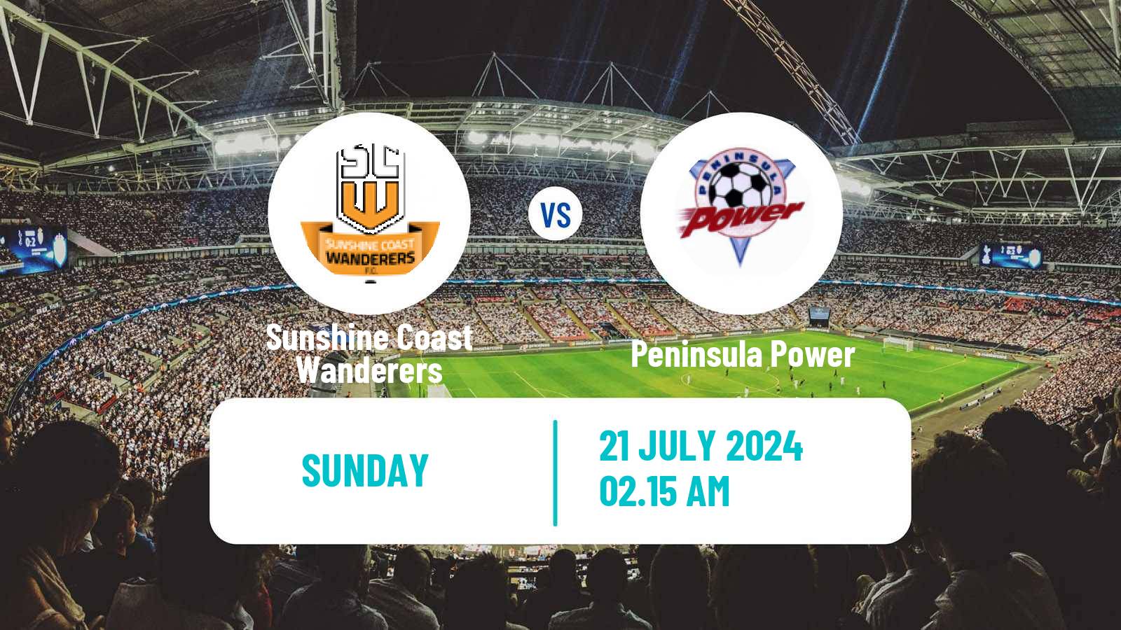 Soccer Australian NPL Queensland Sunshine Coast Wanderers - Peninsula Power