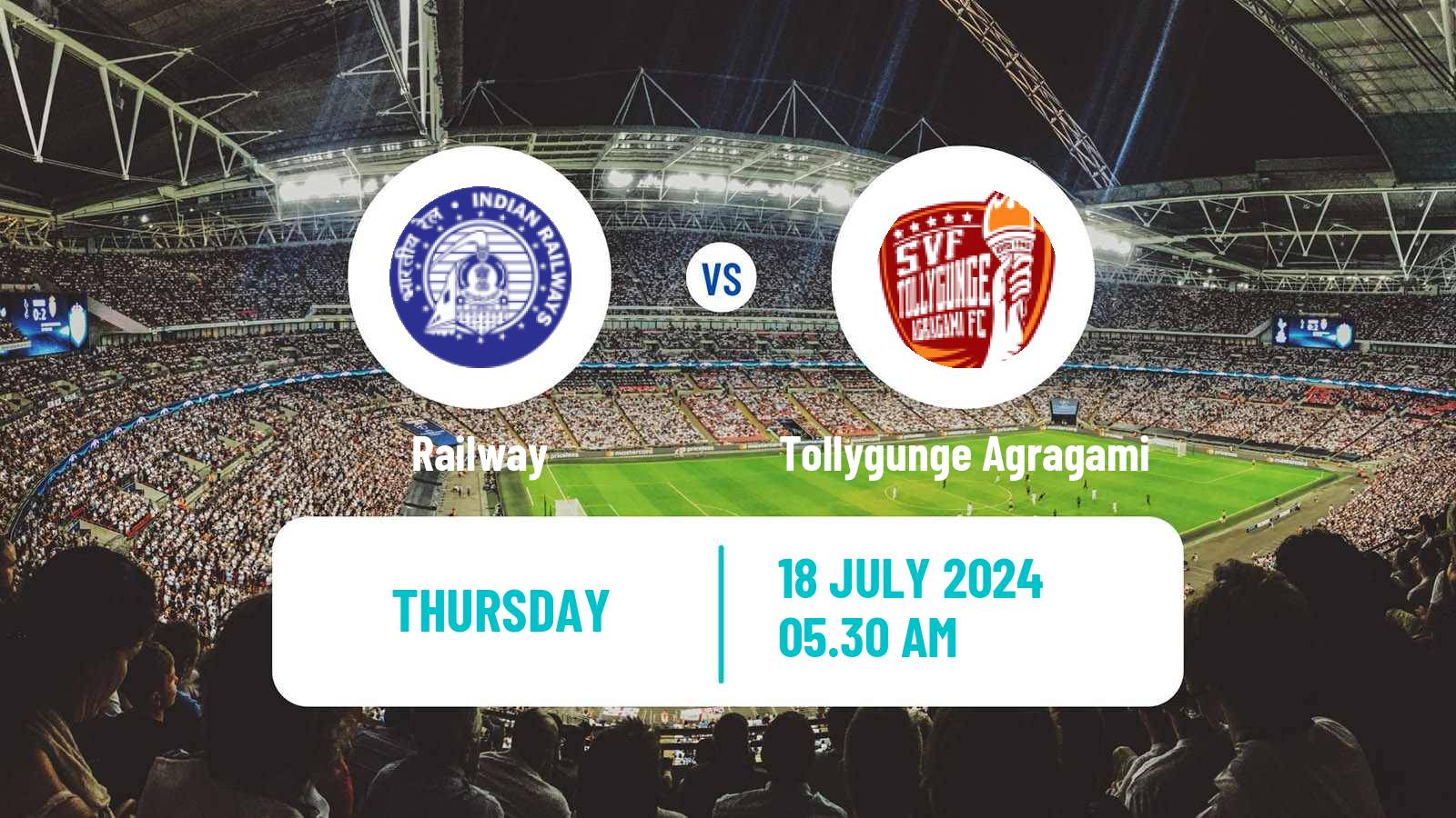 Soccer Calcutta Premier Division Railway - Tollygunge Agragami