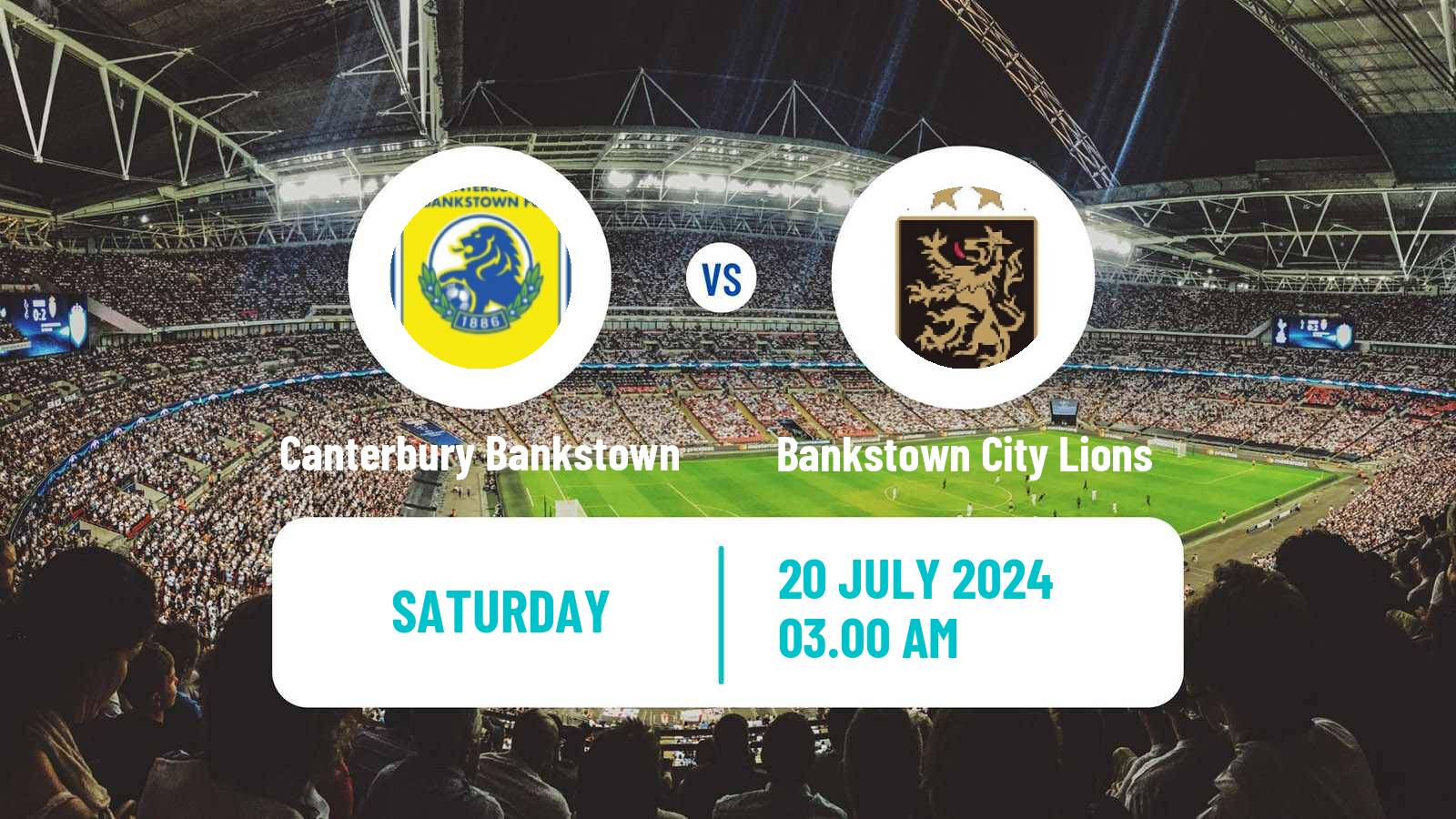 Soccer Australian NSW League One Canterbury Bankstown - Bankstown City Lions