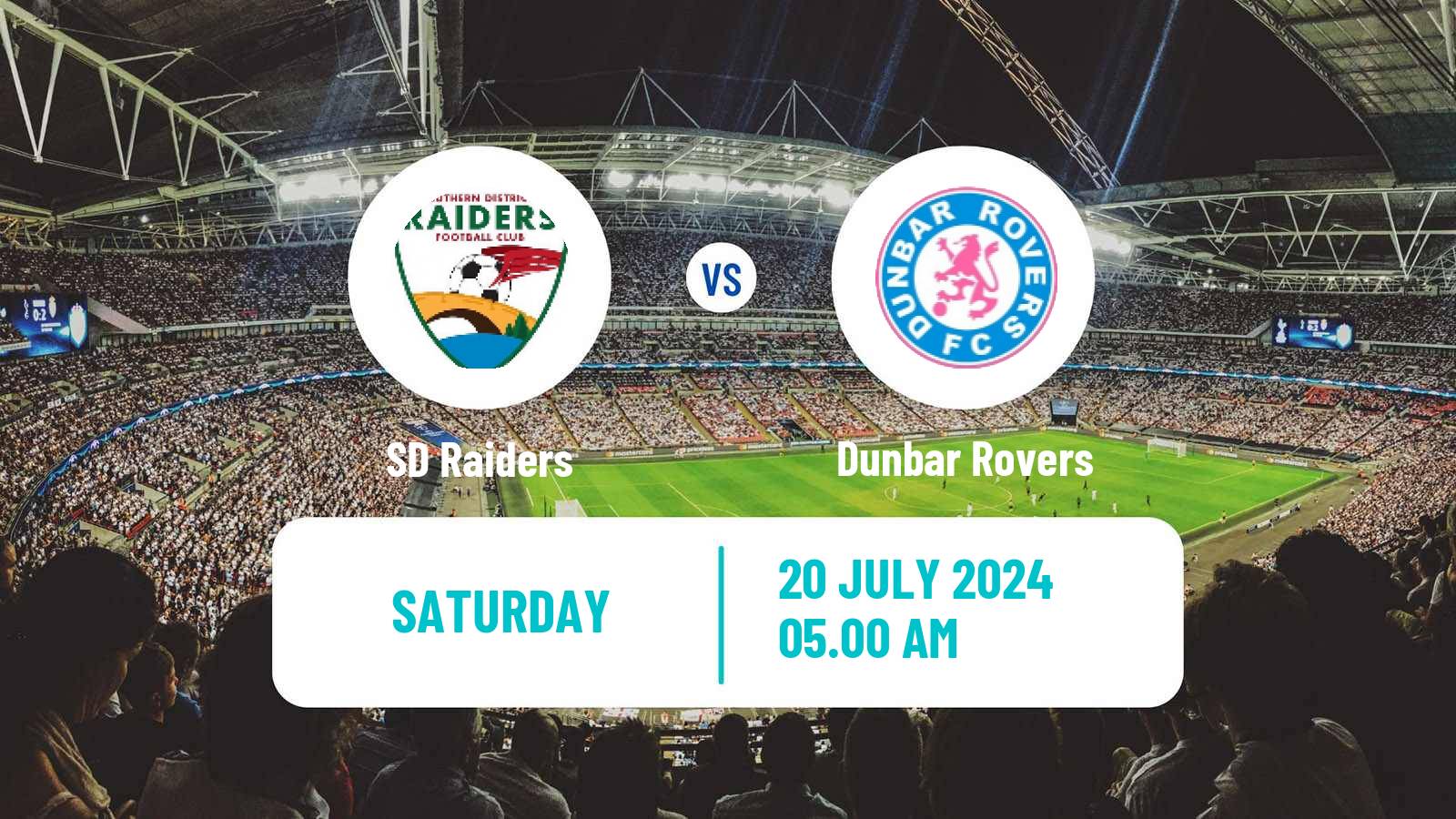 Soccer Australian NSW League One SD Raiders - Dunbar Rovers