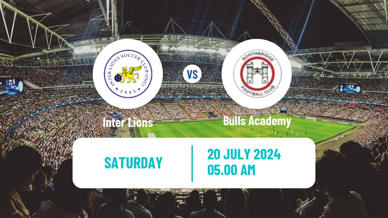 Soccer Australian NSW League One Inter Lions - Bulls Academy