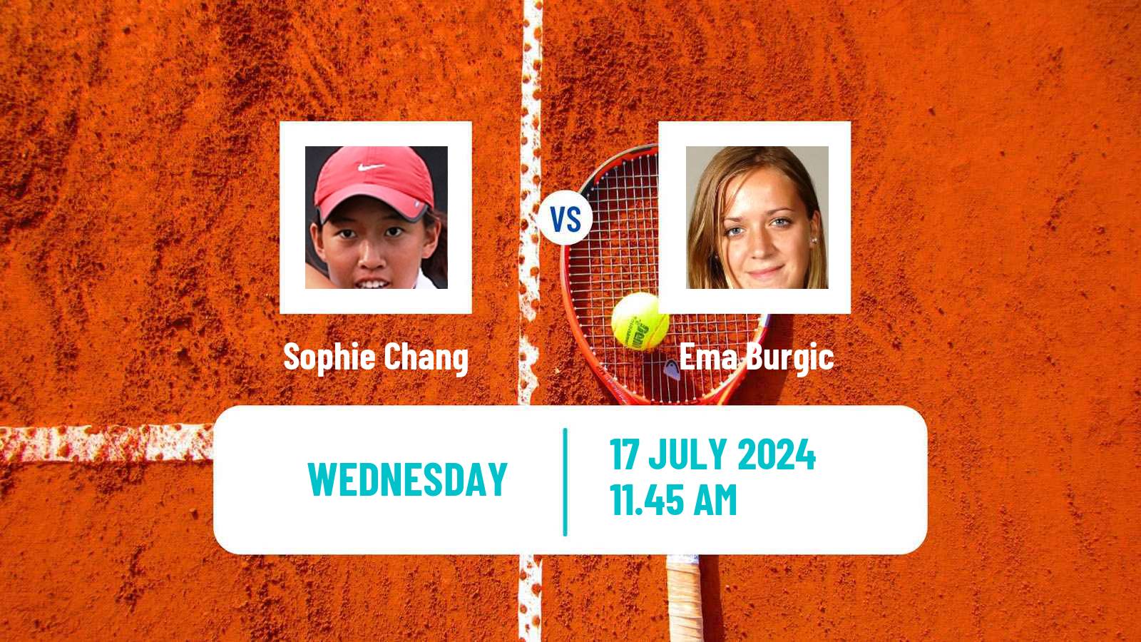 Tennis ITF W75 Evansville In Women Sophie Chang - Ema Burgic