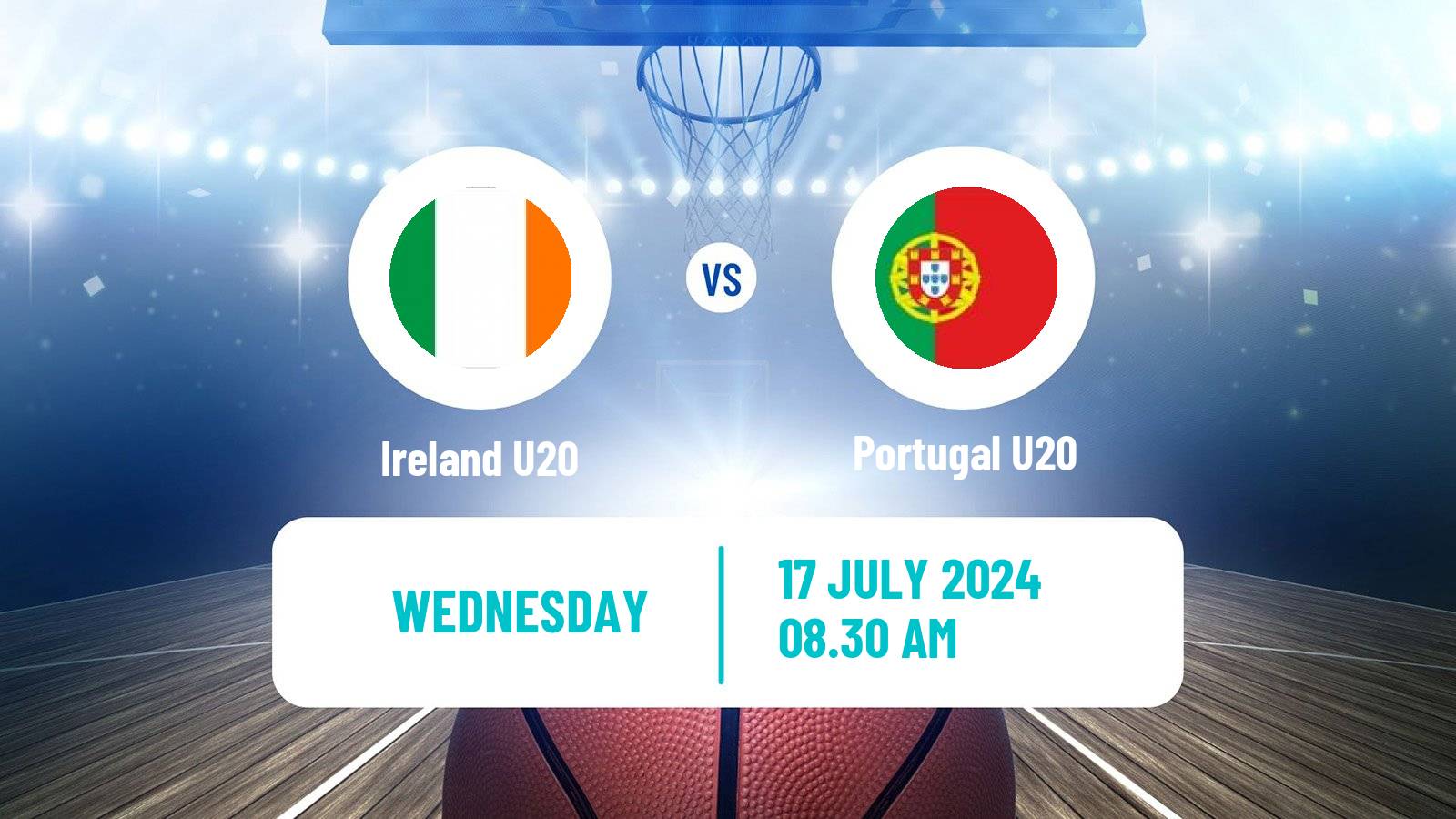 Basketball EuroBasket U20 B Ireland U20 - Portugal U20