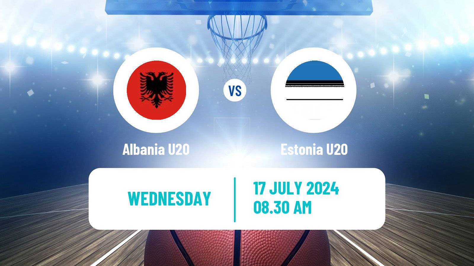 Basketball EuroBasket U20 B Albania U20 - Estonia U20