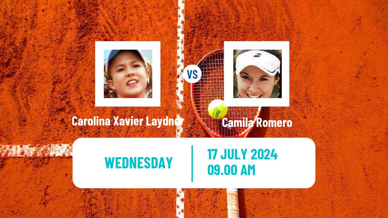 Tennis ITF W15 Lujan 2 Women Carolina Xavier Laydner - Camila Romero