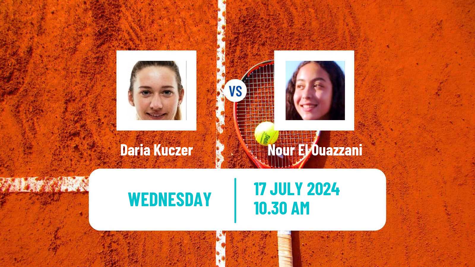 Tennis ITF W15 Casablanca Women Daria Kuczer - Nour El Ouazzani
