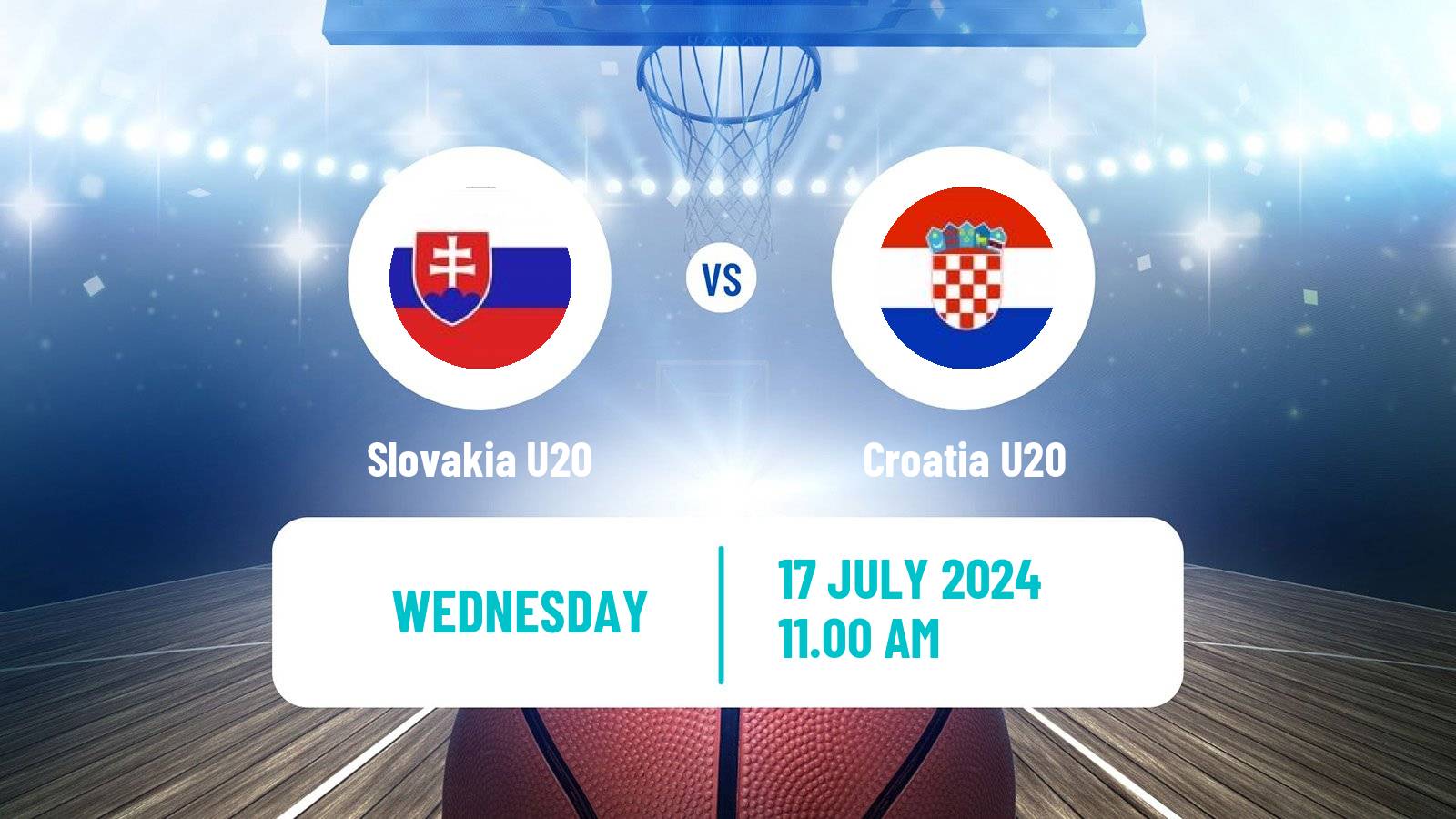 Basketball EuroBasket U20 B Slovakia U20 - Croatia U20