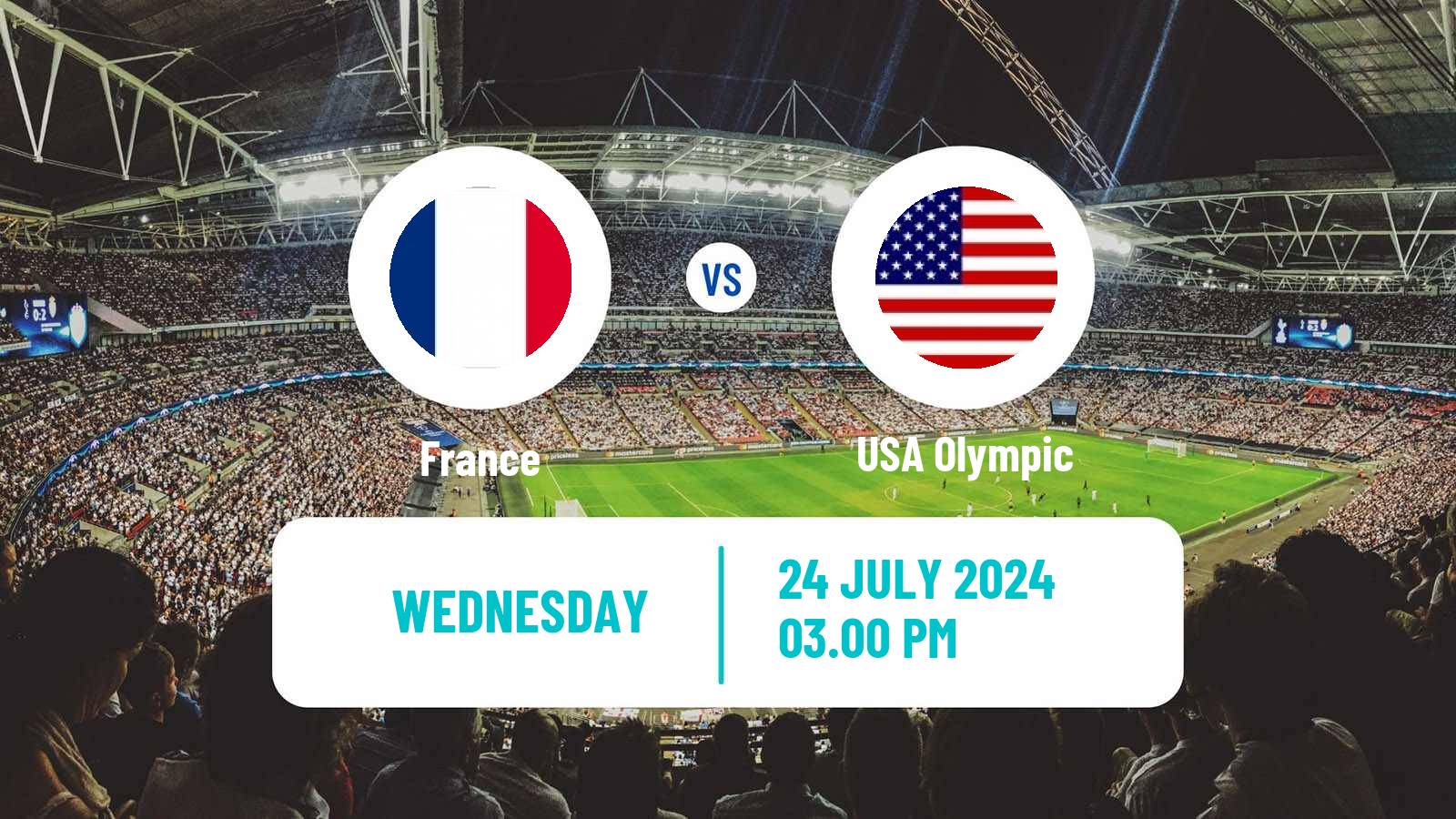 Soccer Olympic Games - Football France - USA