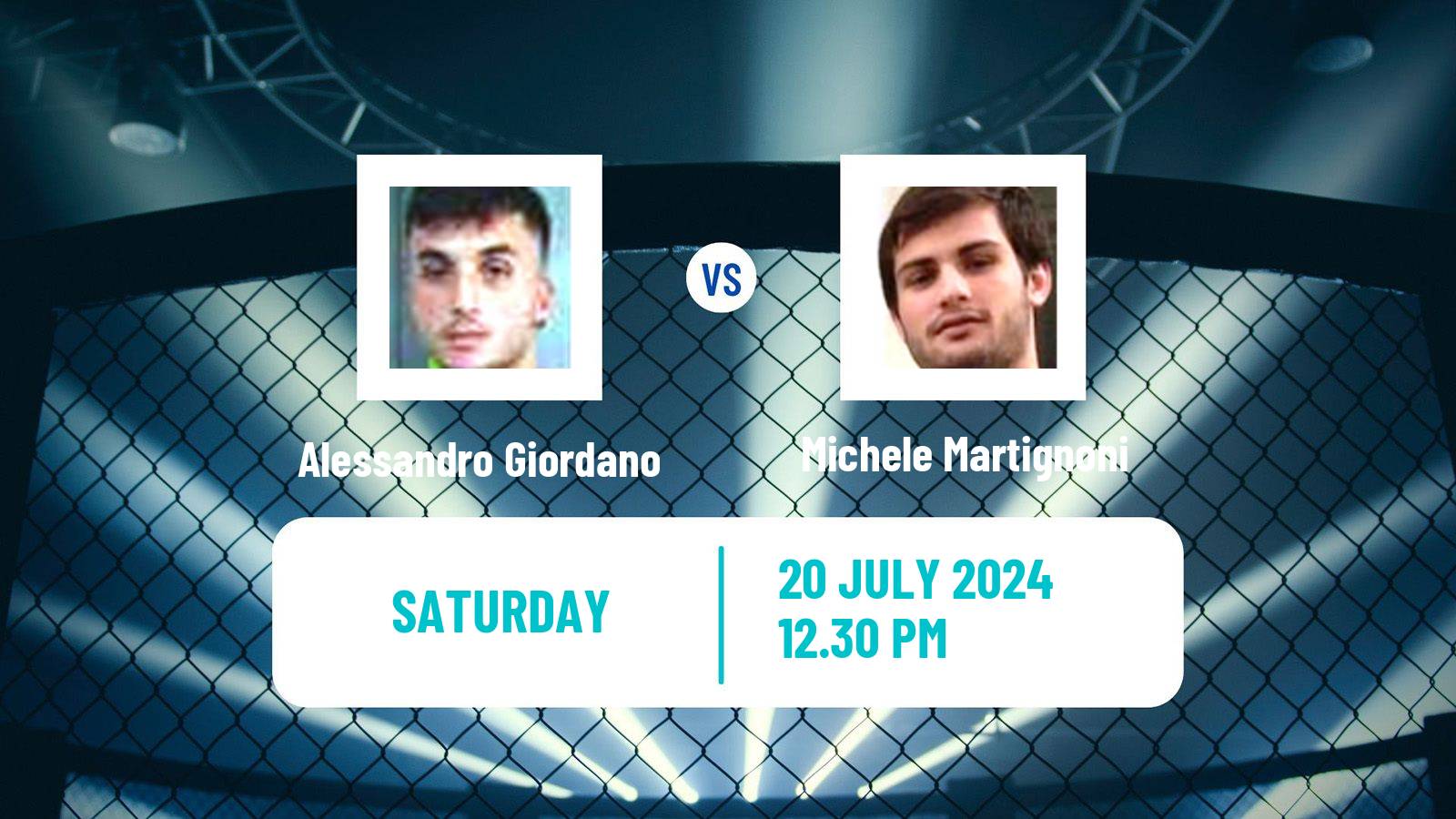 MMA Bantamweight Cage Warriors Men Alessandro Giordano - Michele Martignoni