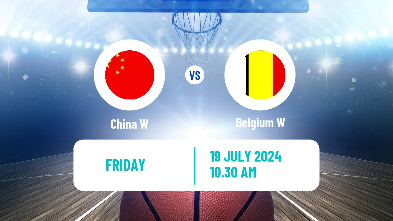 Basketball Friendly International Basketball Women China W - Belgium W