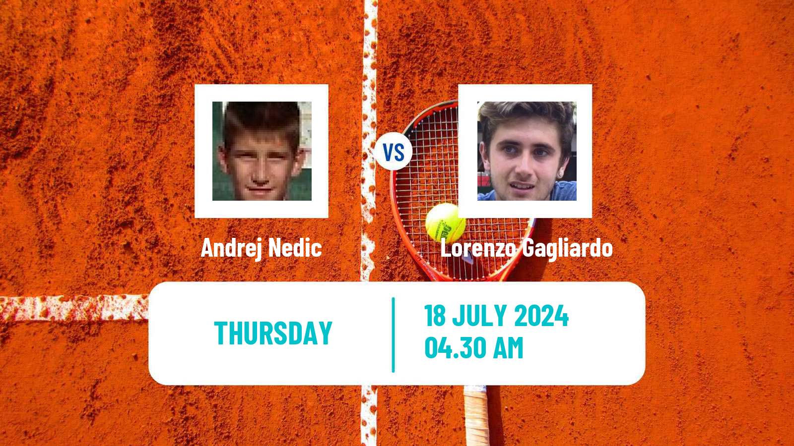Tennis ITF M15 Kursumlijska Banja 11 Men Andrej Nedic - Lorenzo Gagliardo