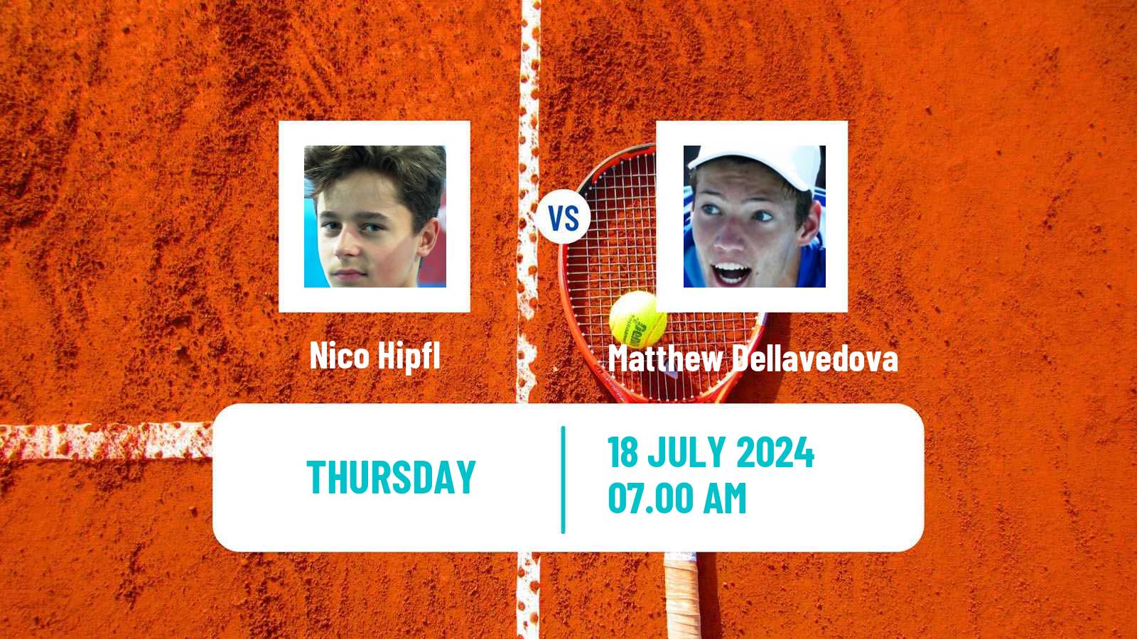 Tennis ITF M25 Telfs Men Nico Hipfl - Matthew Dellavedova