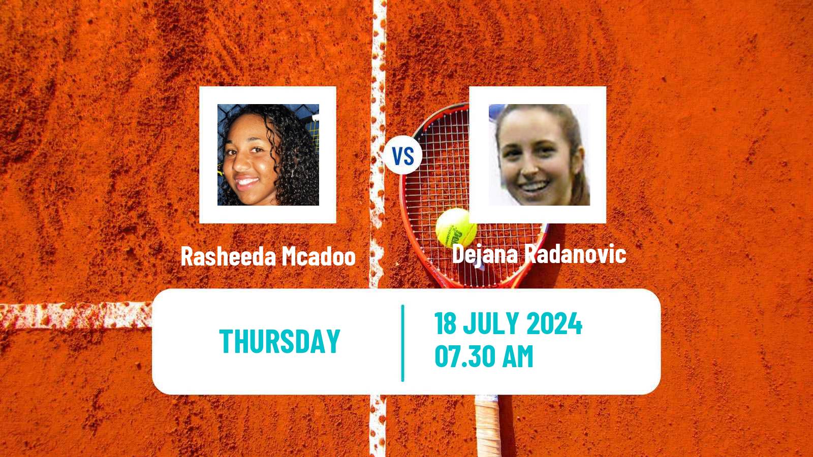 Tennis ITF W35 Darmstadt Women Rasheeda Mcadoo - Dejana Radanovic