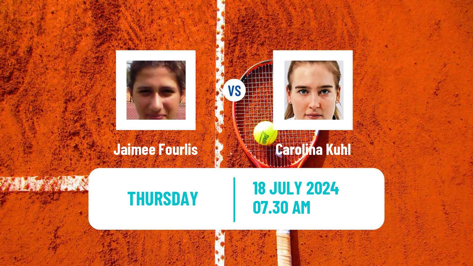 Tennis ITF W35 Darmstadt Women Jaimee Fourlis - Carolina Kuhl