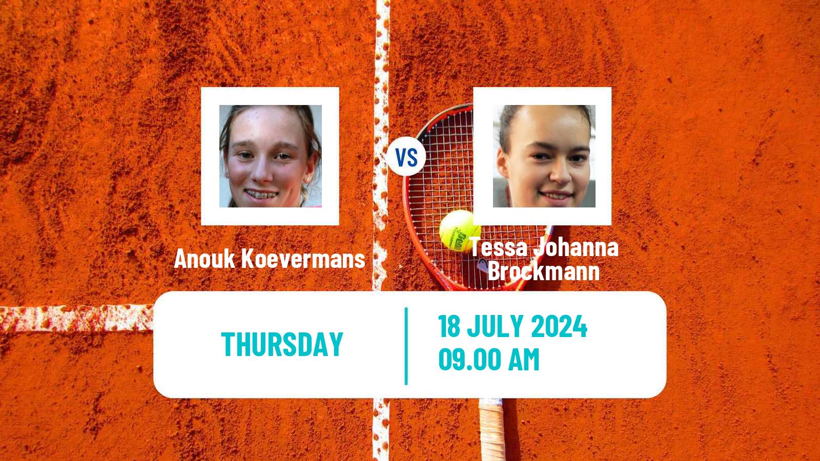 Tennis ITF W35 Darmstadt Women Anouk Koevermans - Tessa Johanna Brockmann