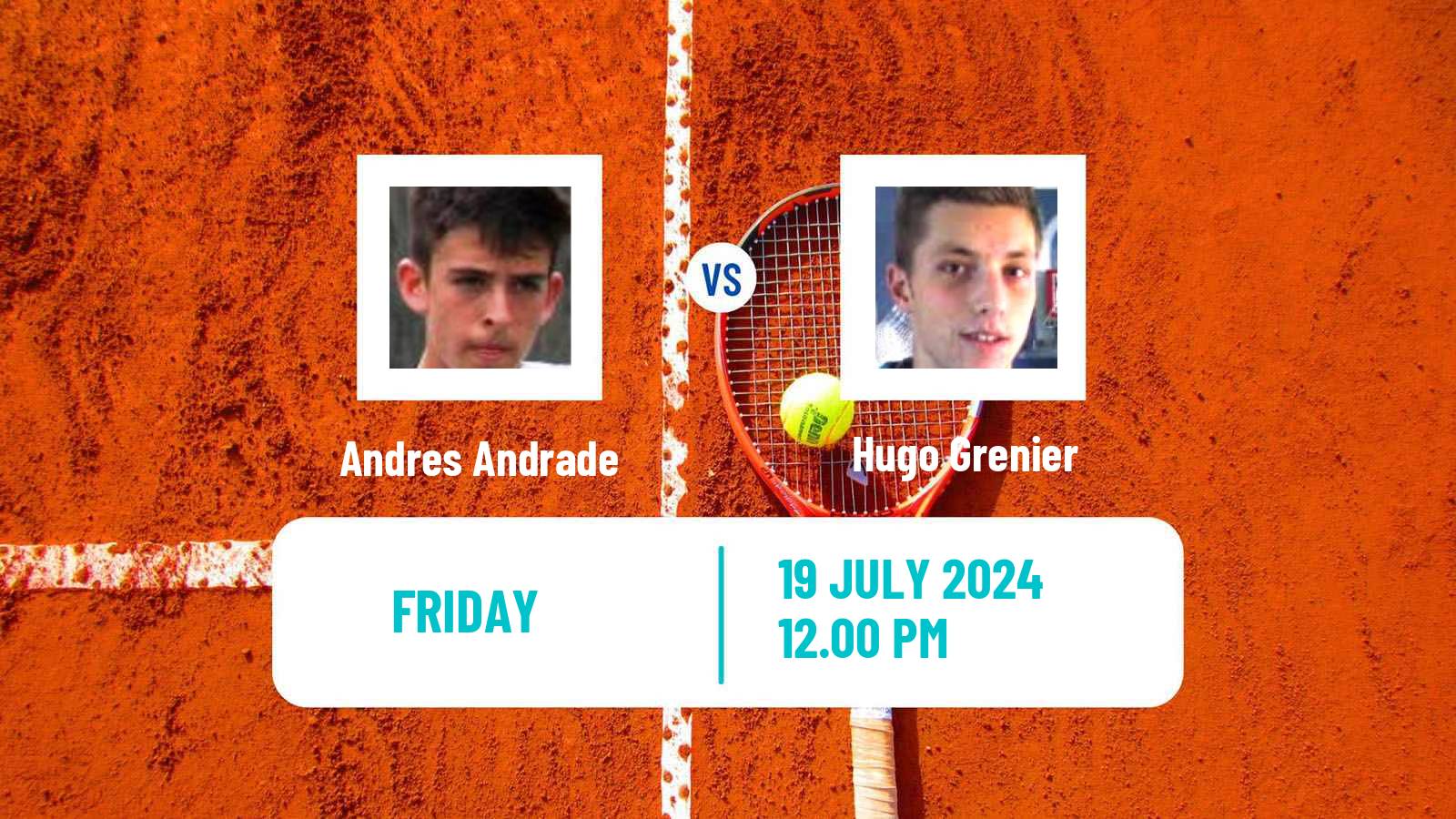 Tennis Granby Challenger Men Andres Andrade - Hugo Grenier