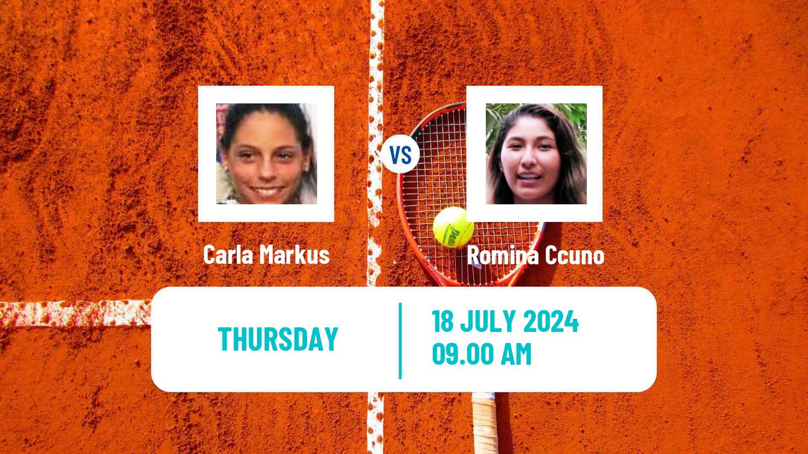 Tennis ITF W15 Lujan 2 Women Carla Markus - Romina Ccuno