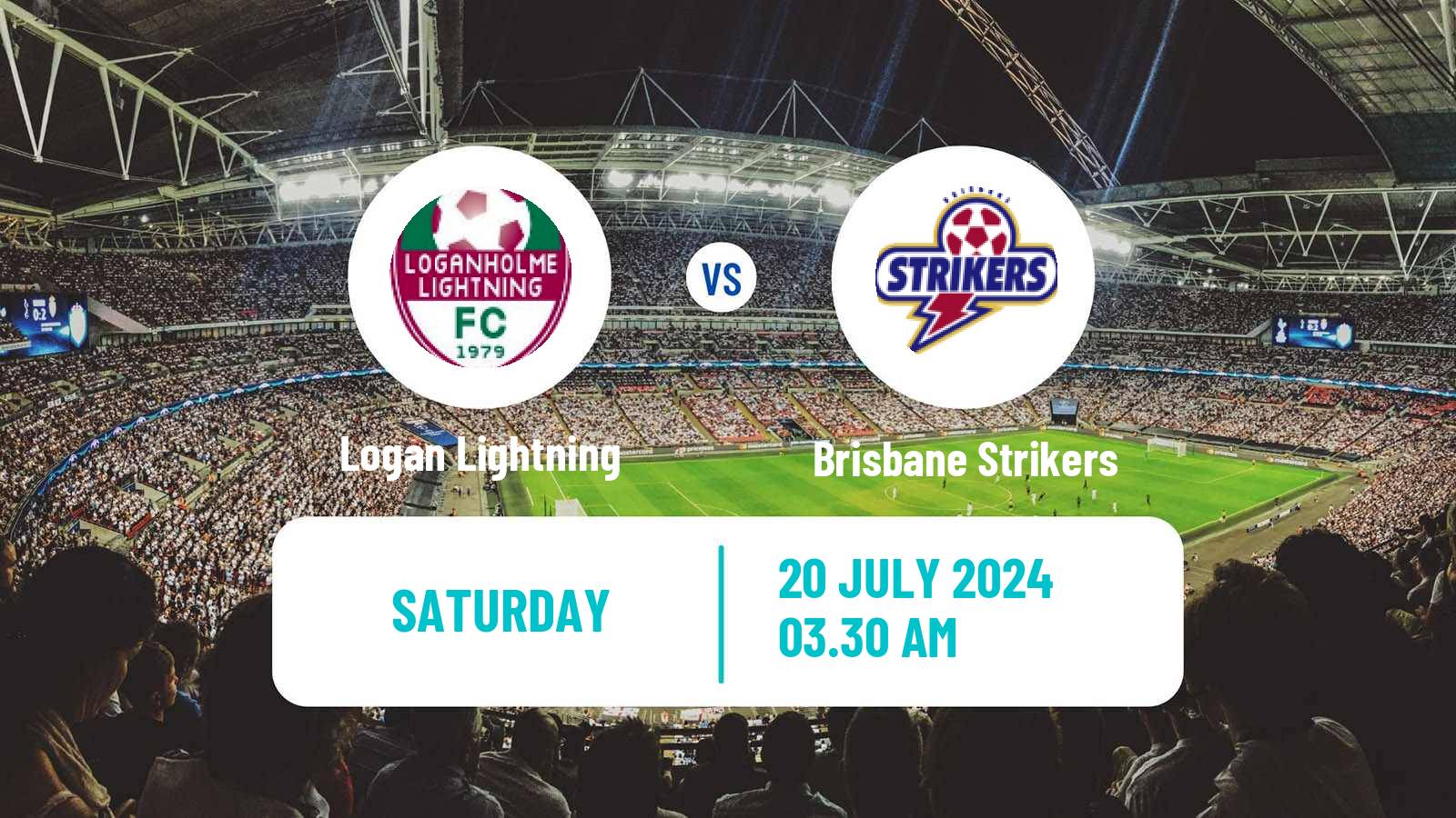 Soccer Australian Queensland Premier League Logan Lightning - Brisbane Strikers