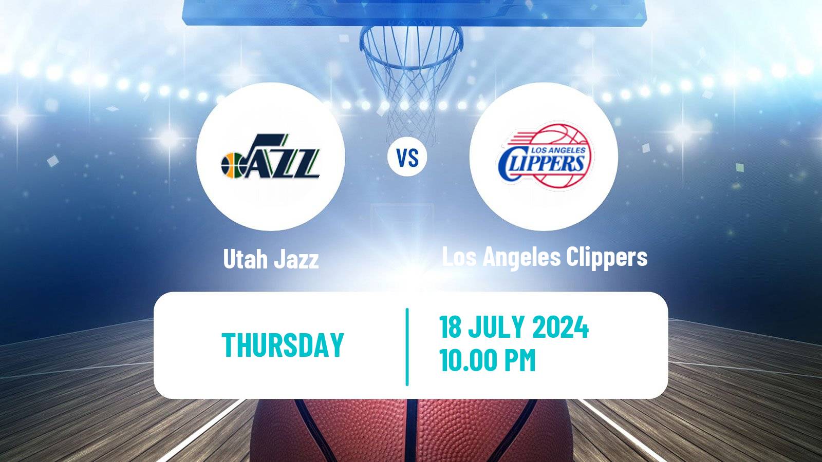 Basketball NBA Las Vegas Summer League Utah Jazz - Los Angeles Clippers