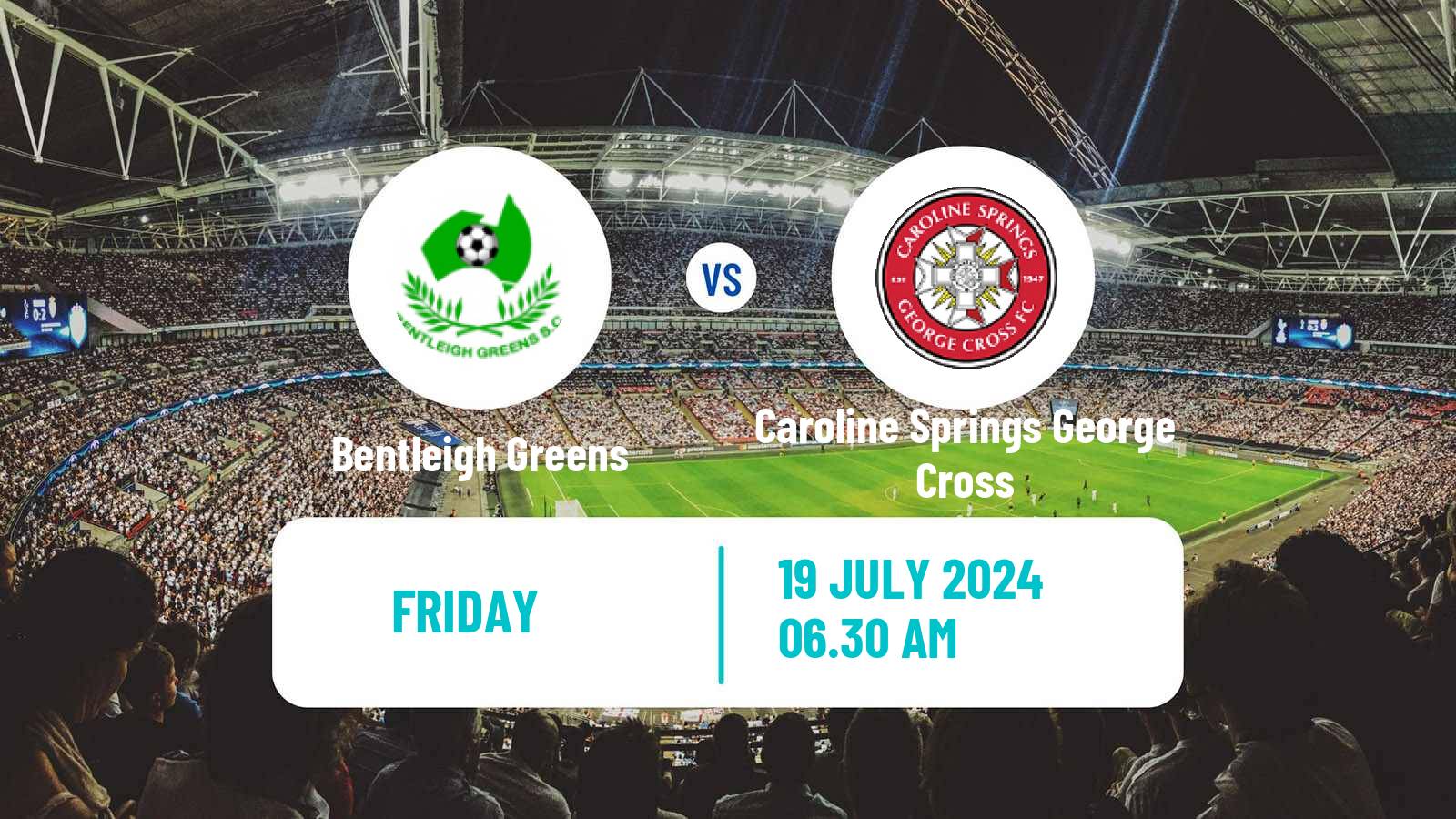 Soccer Australian Victoria Premier League Bentleigh Greens - Caroline Springs George Cross