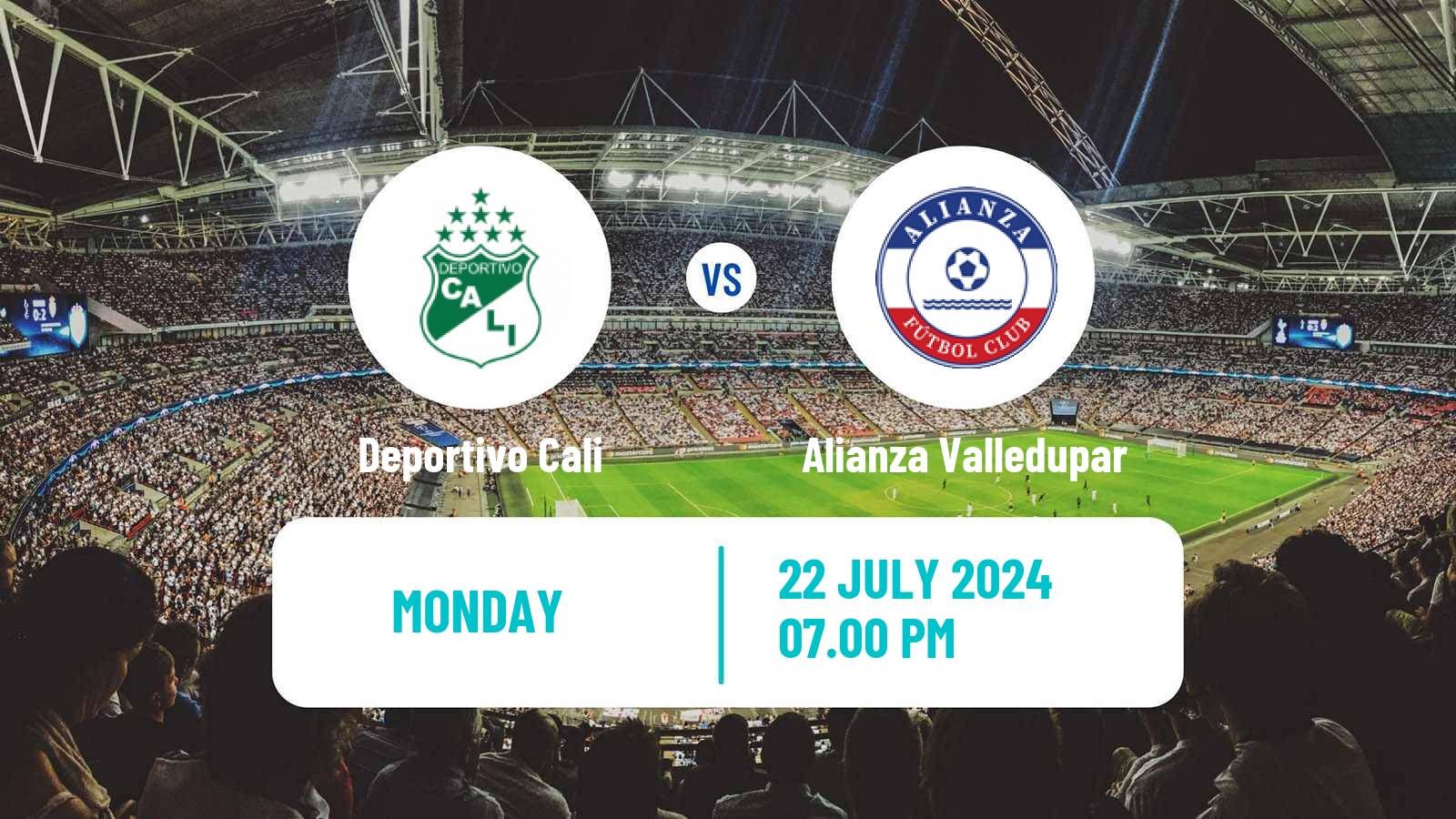 Soccer Colombian Primera A Deportivo Cali - Alianza Valledupar