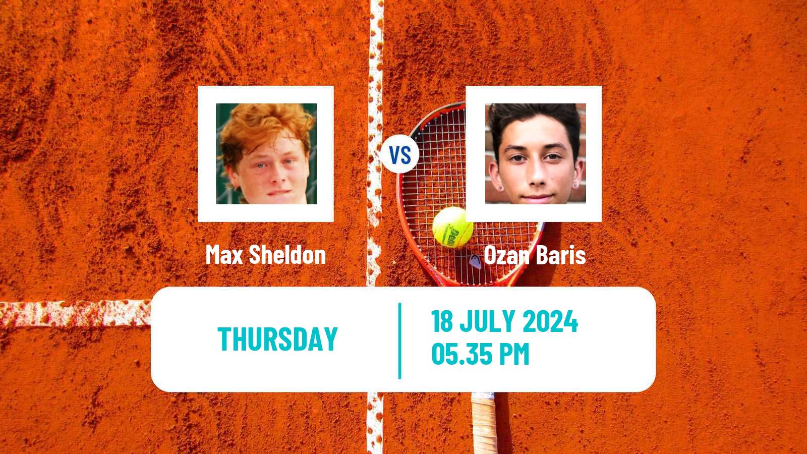 Tennis ITF M25 East Lansing Mi Men Max Sheldon - Ozan Baris