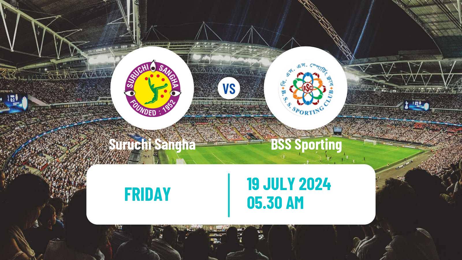 Soccer Calcutta Premier Division Suruchi Sangha - BSS Sporting