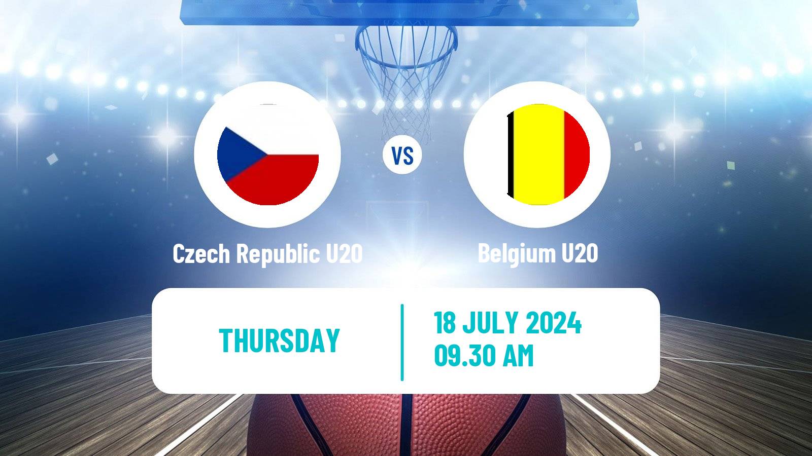 Basketball EuroBasket U20 Czech Republic U20 - Belgium U20