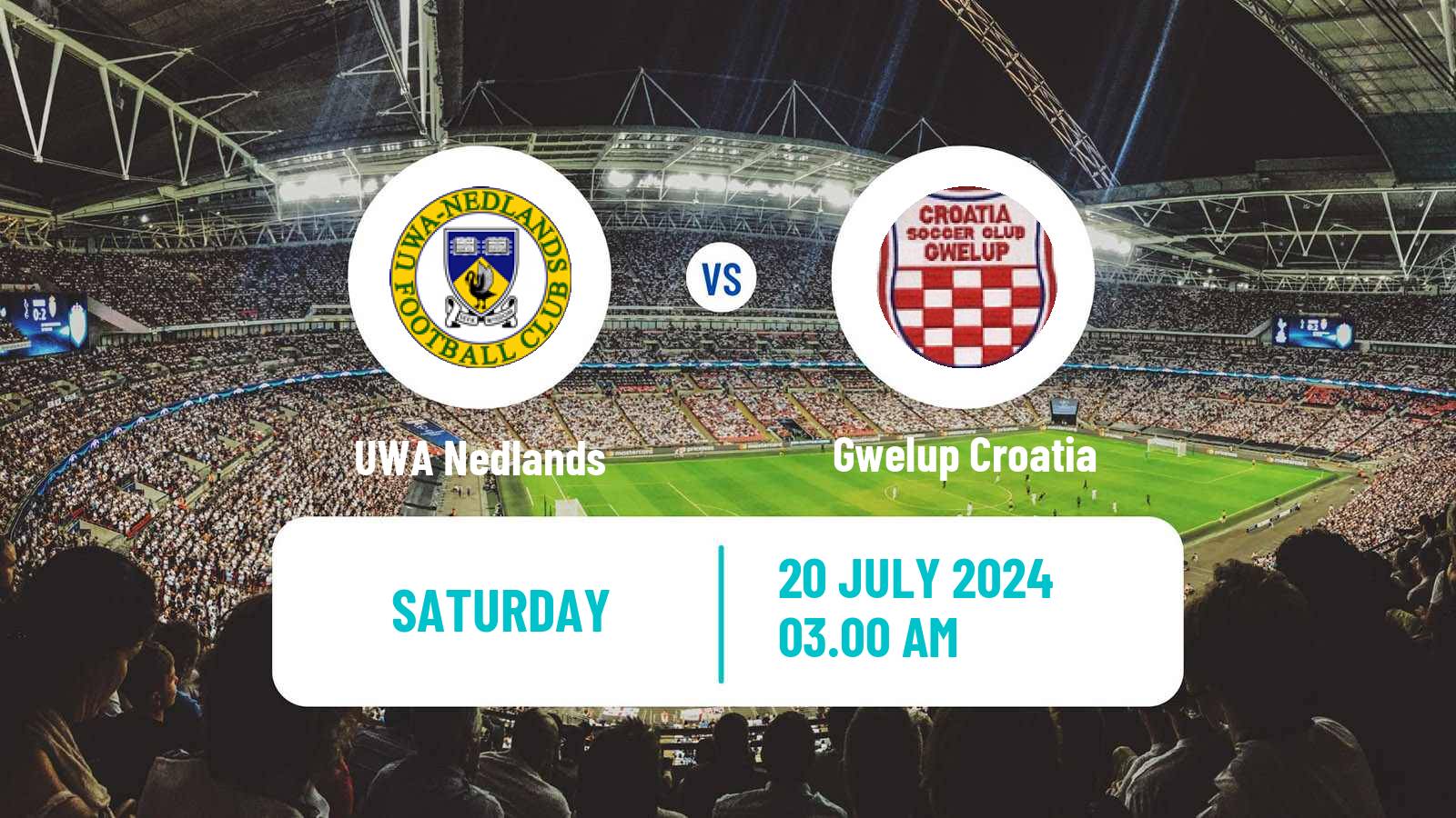 Soccer Australian WA State League UWA Nedlands - Gwelup Croatia