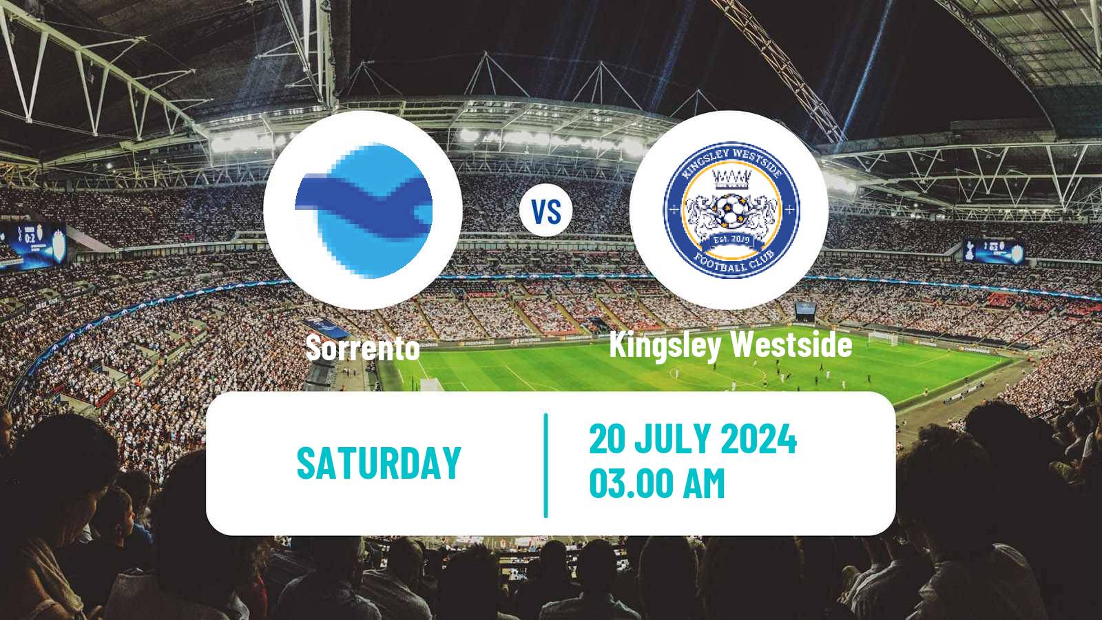 Soccer Australian WA State League Sorrento - Kingsley Westside