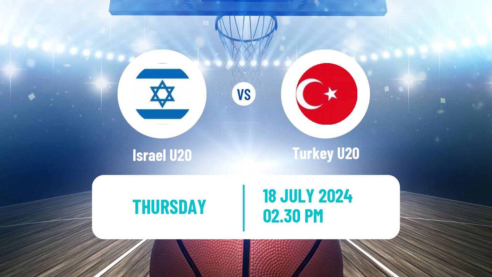 Basketball EuroBasket U20 Israel U20 - Turkey U20