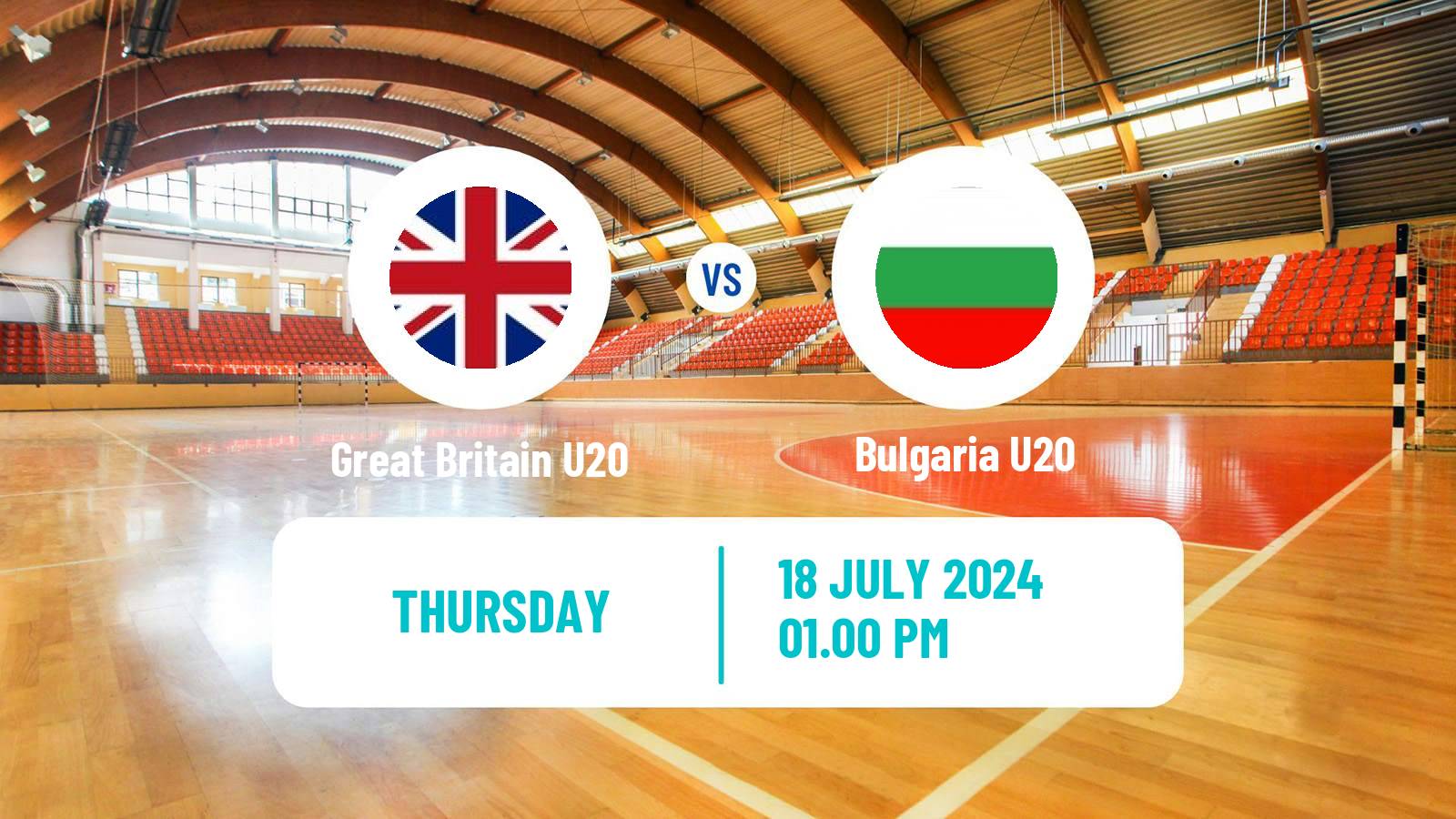 Handball European Championship U20 B Handball Great Britain U20 - Bulgaria U20