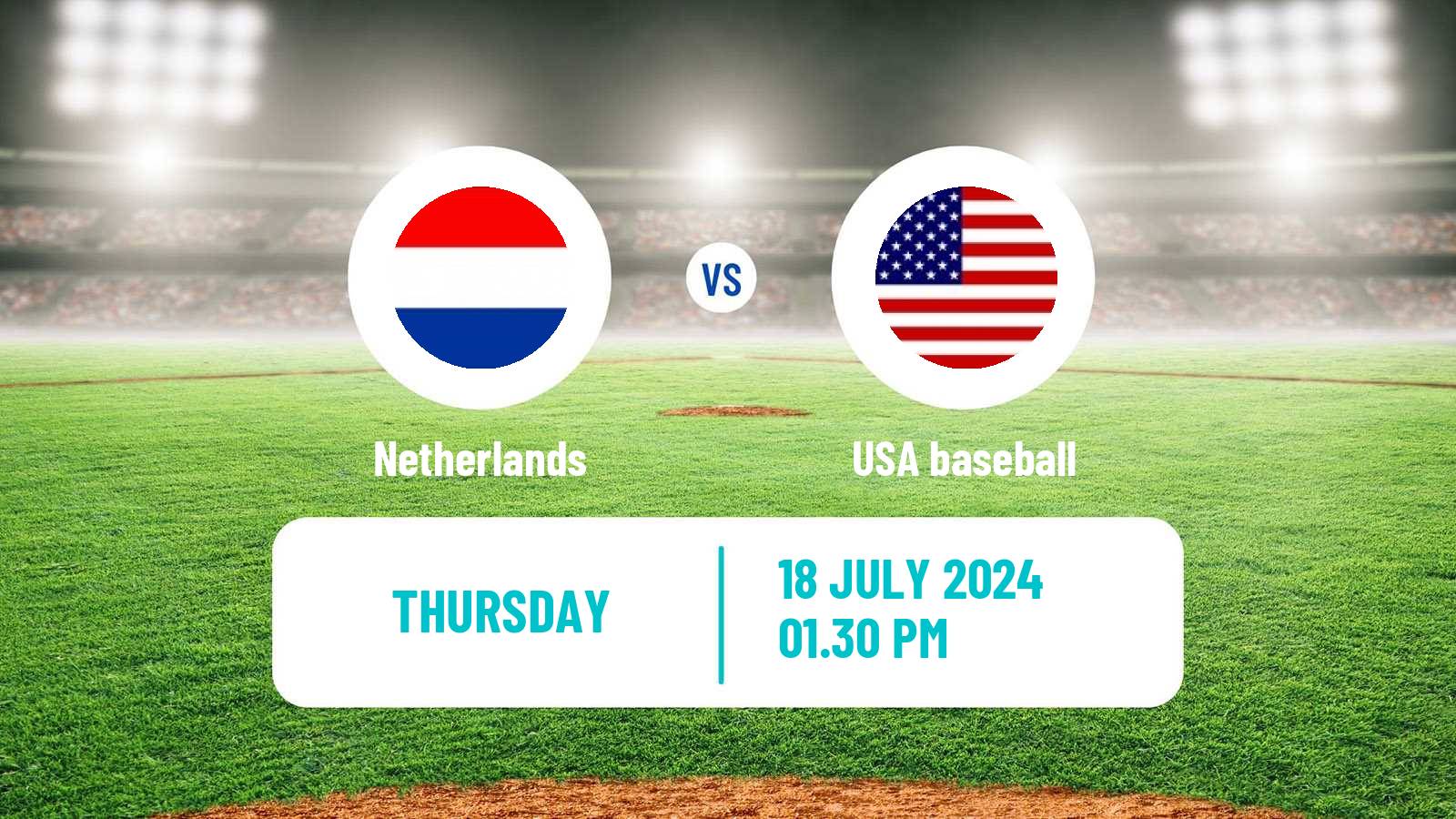 Baseball Friendly International Baseball Netherlands - USA