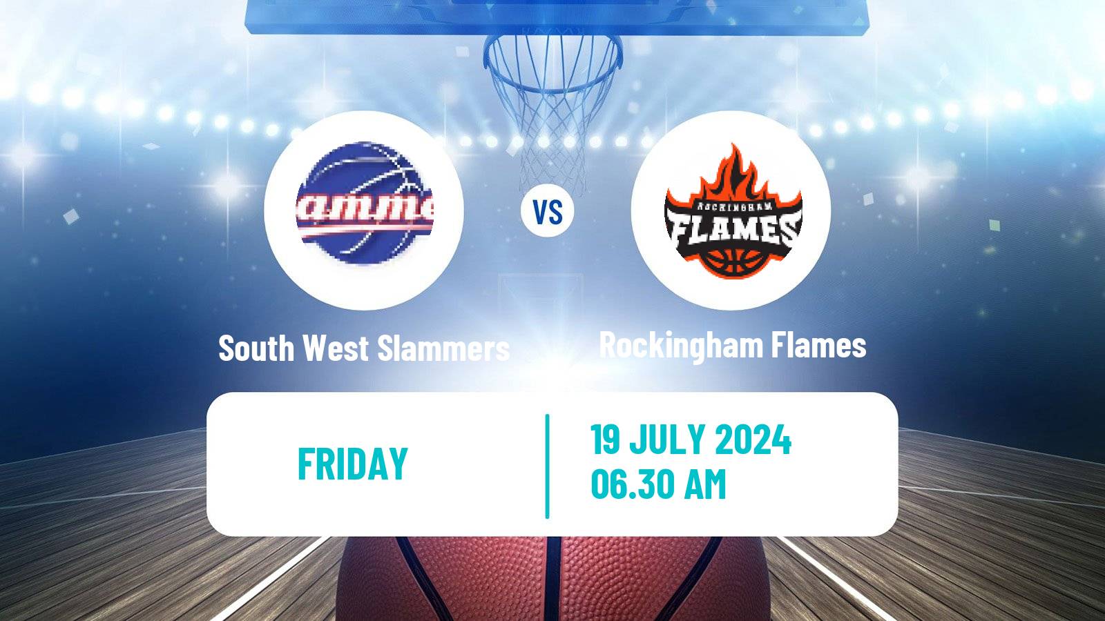 Basketball Australian NBL1 West Women South West Slammers - Rockingham Flames