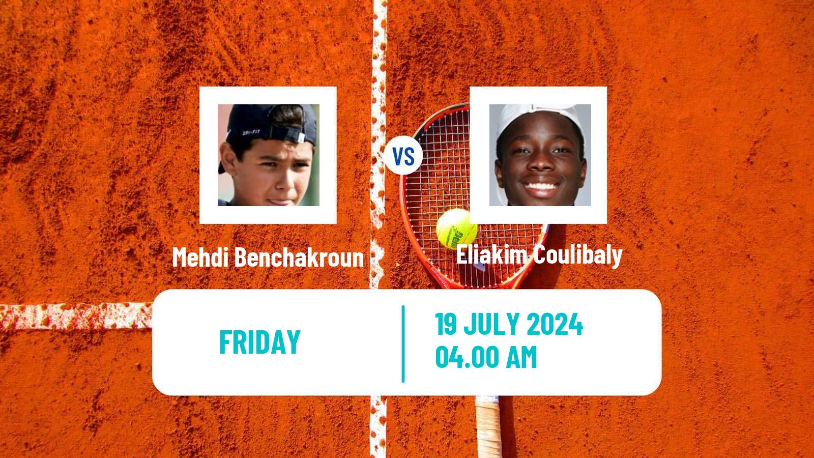 Tennis ITF M15 Monastir 29 Men Mehdi Benchakroun - Eliakim Coulibaly