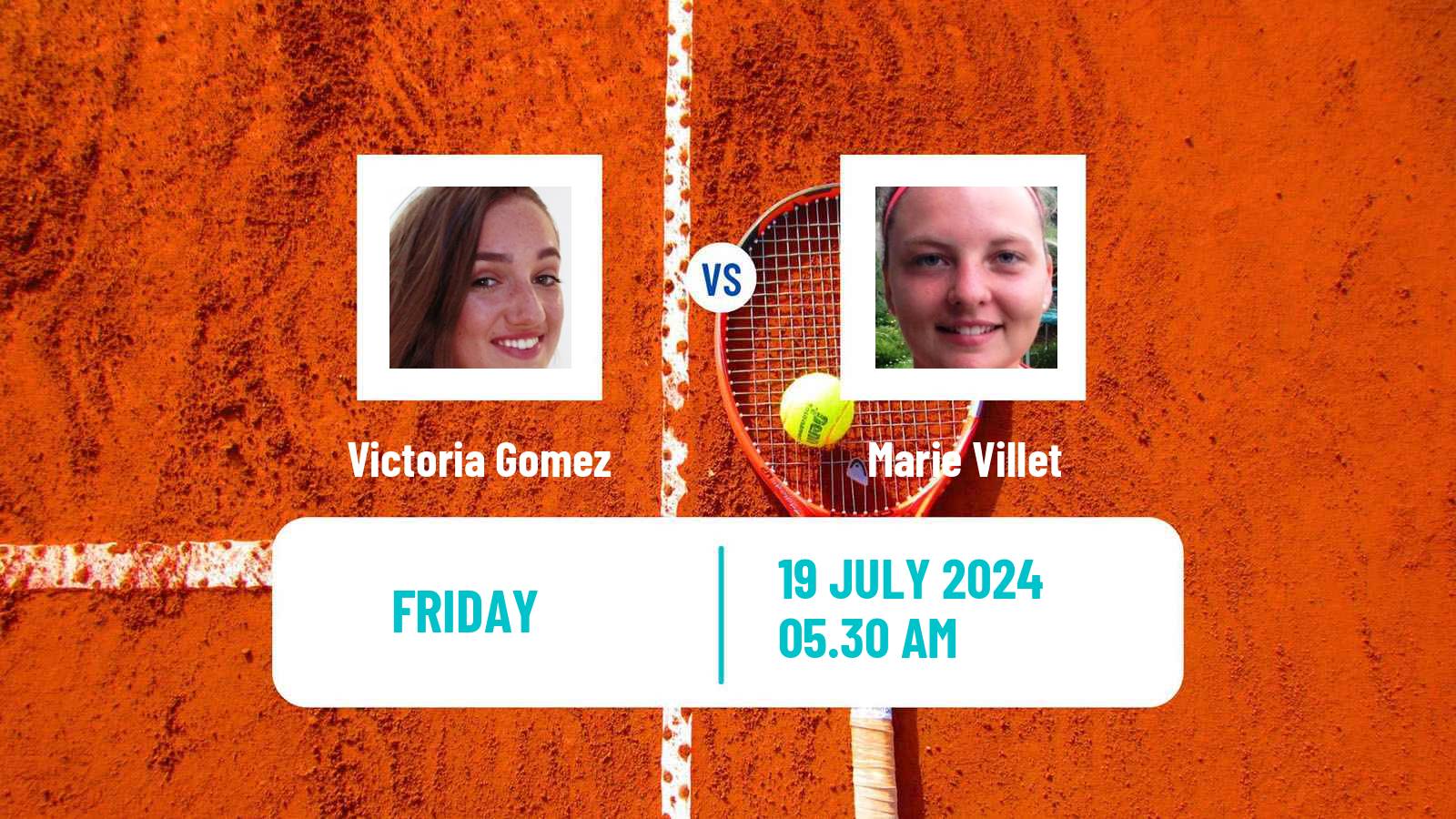Tennis ITF W15 Monastir 27 Women Victoria Gomez - Marie Villet