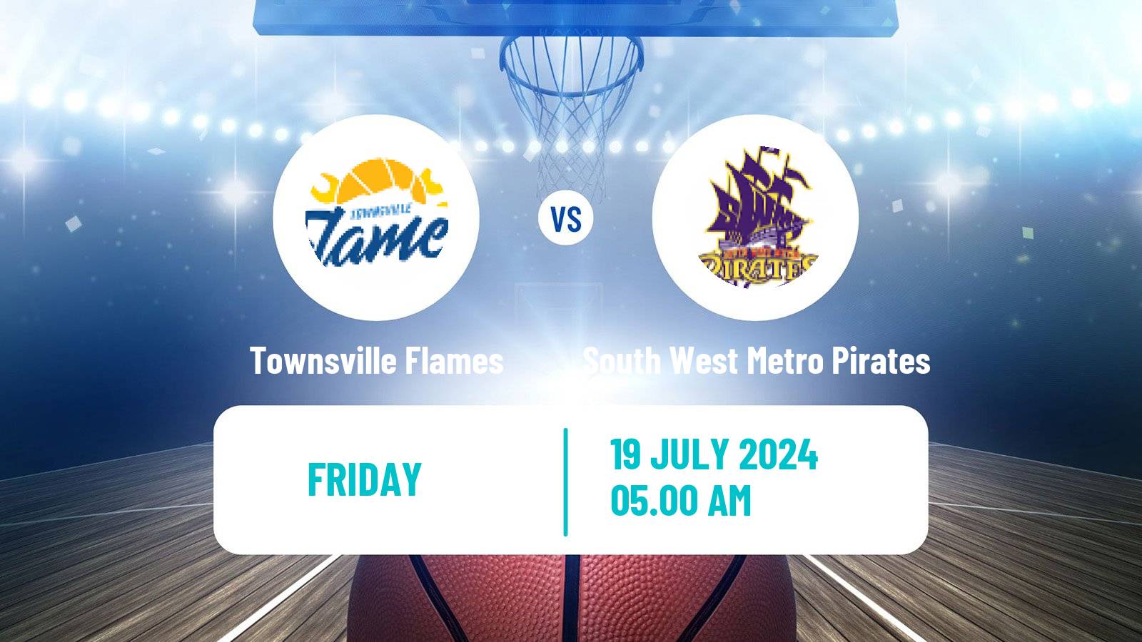 Basketball Australian NBL1 North Women Townsville Flames - South West Metro Pirates