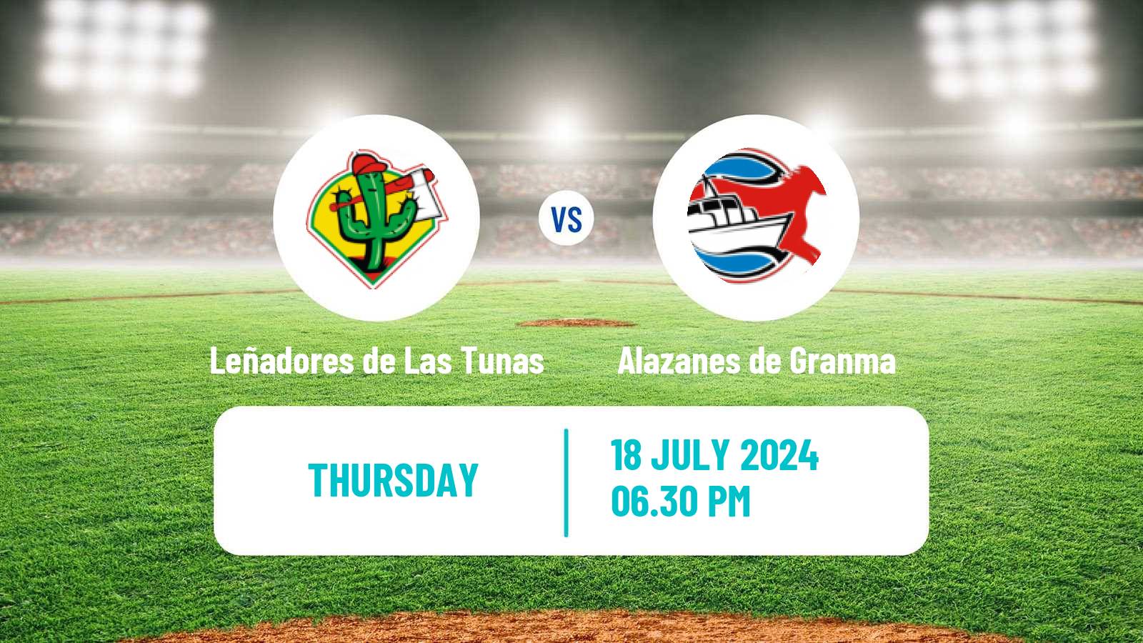 Baseball Cuba Serie Nacional Baseball Leñadores de Las Tunas - Alazanes de Granma