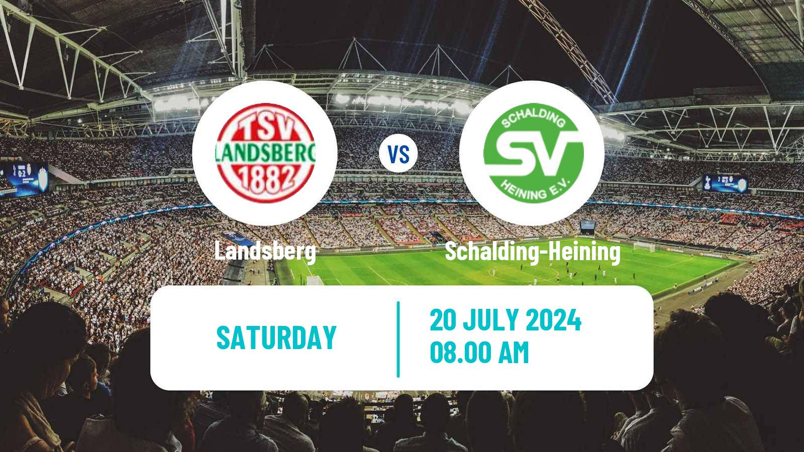 Soccer German Oberliga Bayern Süd Landsberg - Schalding-Heining