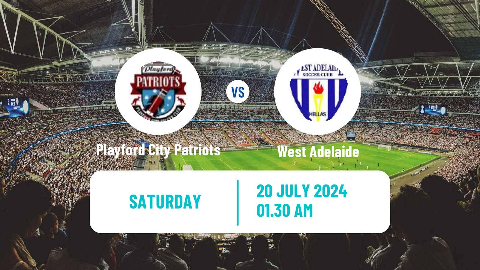 Soccer Australian SA State League Playford City Patriots - West Adelaide