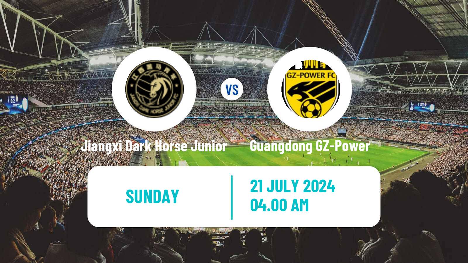 Soccer Chinese Yi League Jiangxi Dark Horse Junior - Guangdong GZ-Power