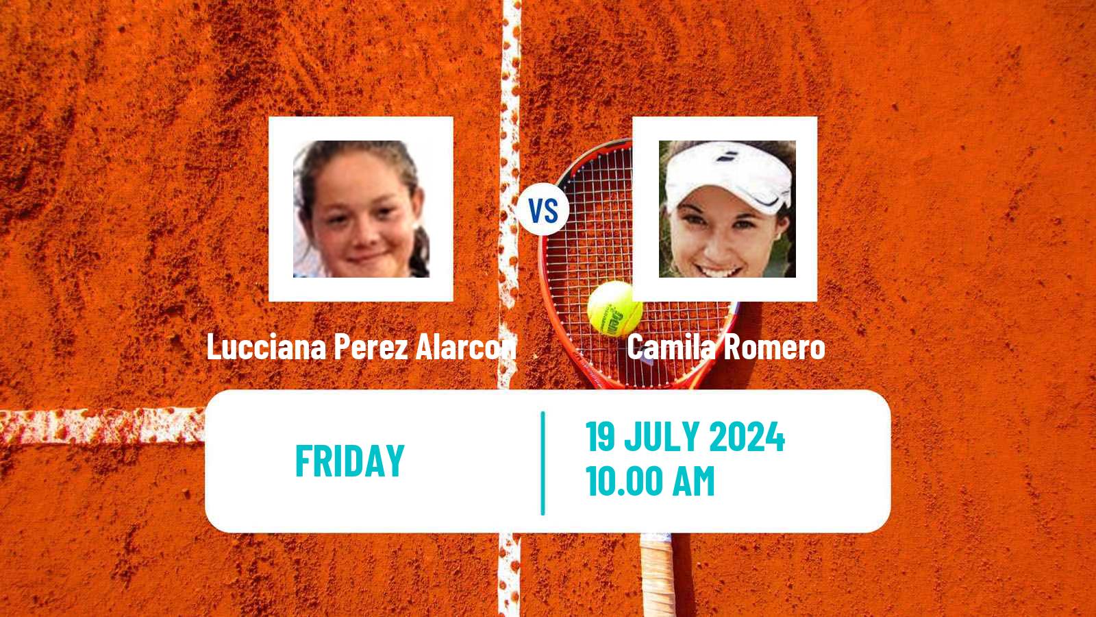 Tennis ITF W15 Lujan 2 Women Lucciana Perez Alarcon - Camila Romero
