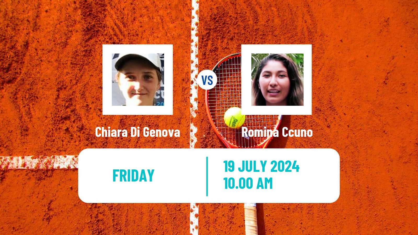 Tennis ITF W15 Lujan 2 Women Chiara Di Genova - Romina Ccuno