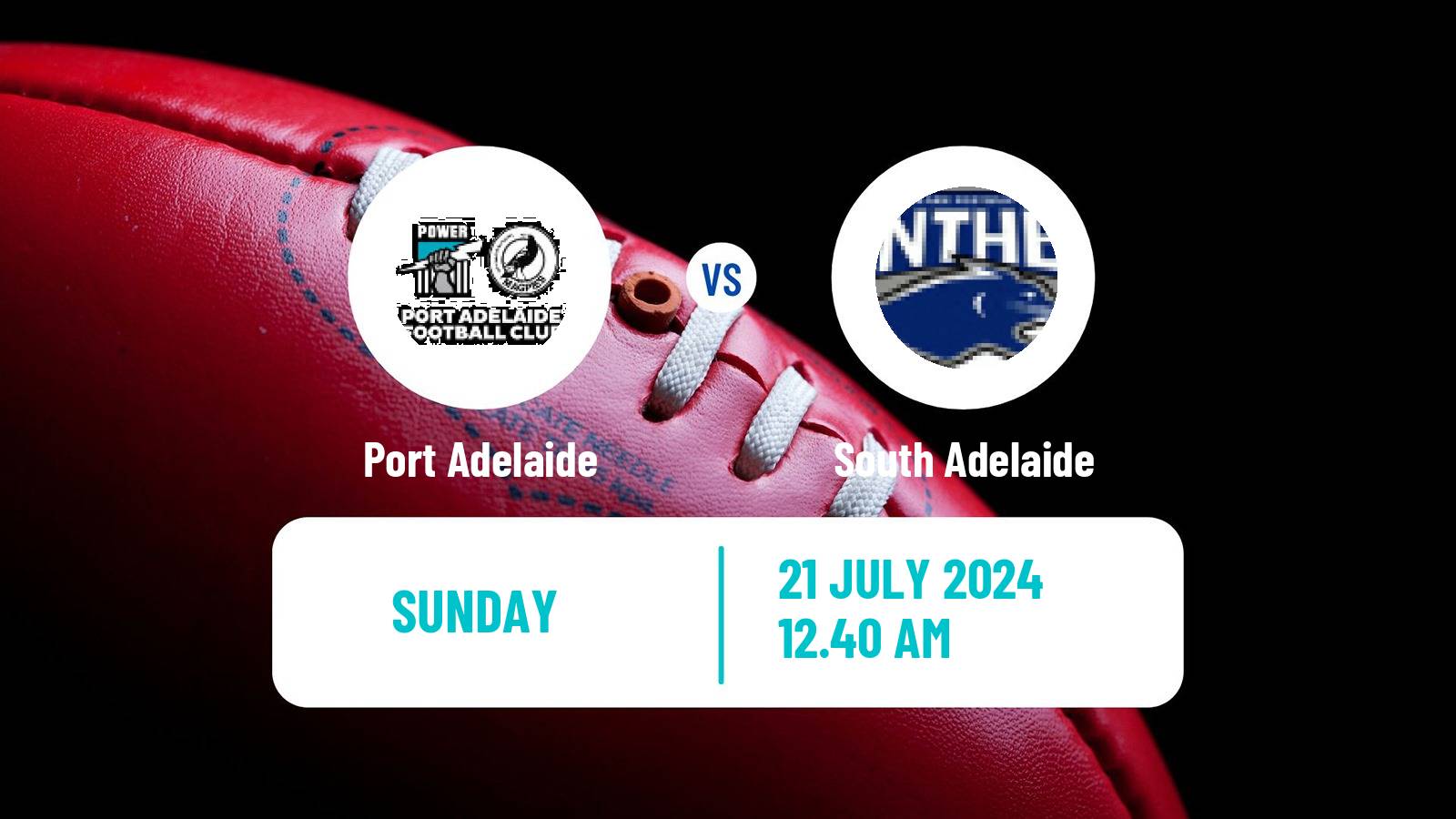 Aussie rules SANFL Port Adelaide - South Adelaide