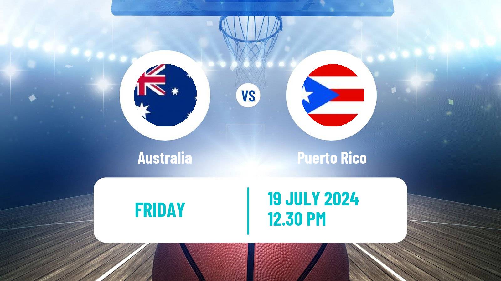 Basketball Friendly International Basketball Australia - Puerto Rico